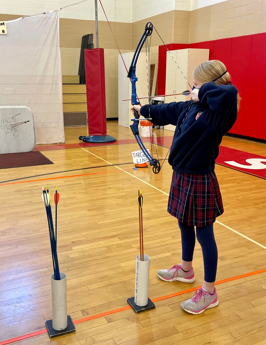Archery in Physical Education Class!