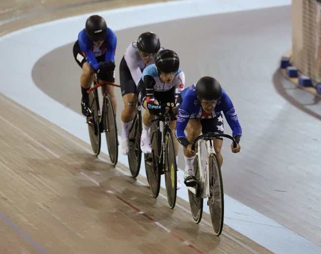 Camie Kornely Medals at UCI Masters Track Cycling World Championships